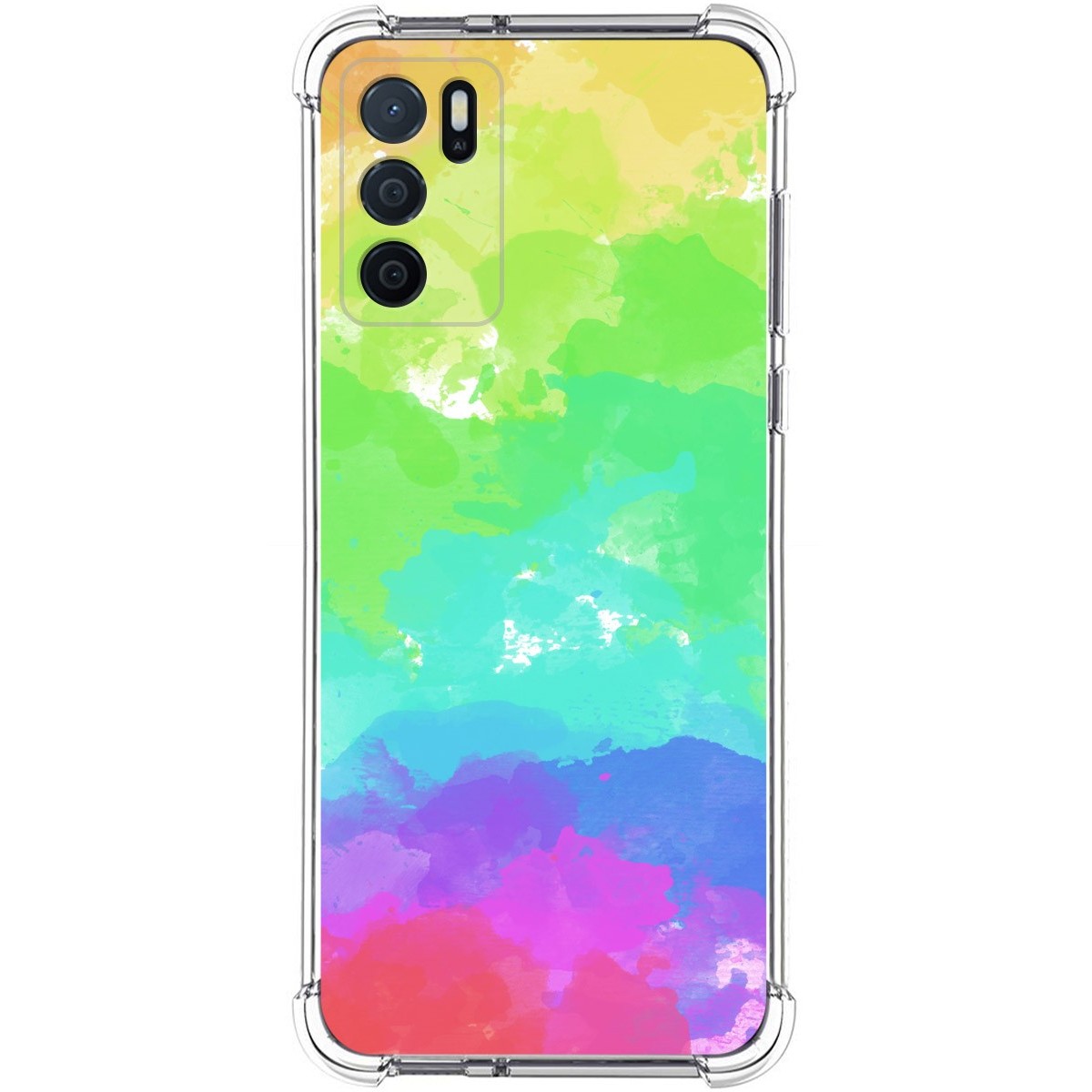 Funda Silicona Antigolpes para Oppo A54s diseño Acuarela 03 Dibujos