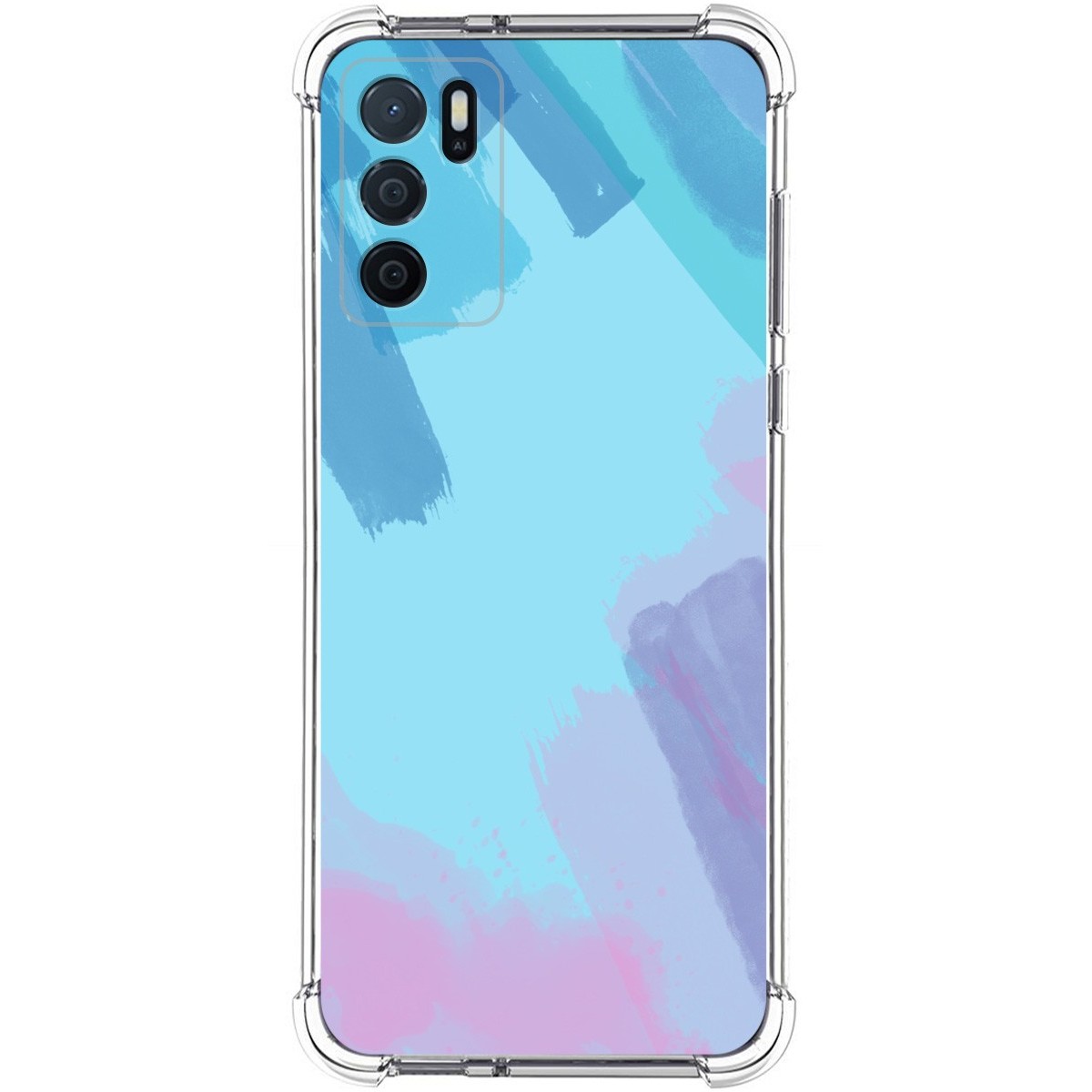 Funda Silicona Antigolpes para Oppo A54s diseño Acuarela 10 Dibujos
