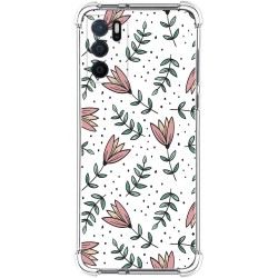 Funda Silicona Antigolpes para Oppo A54s diseño Flores 01 Dibujos