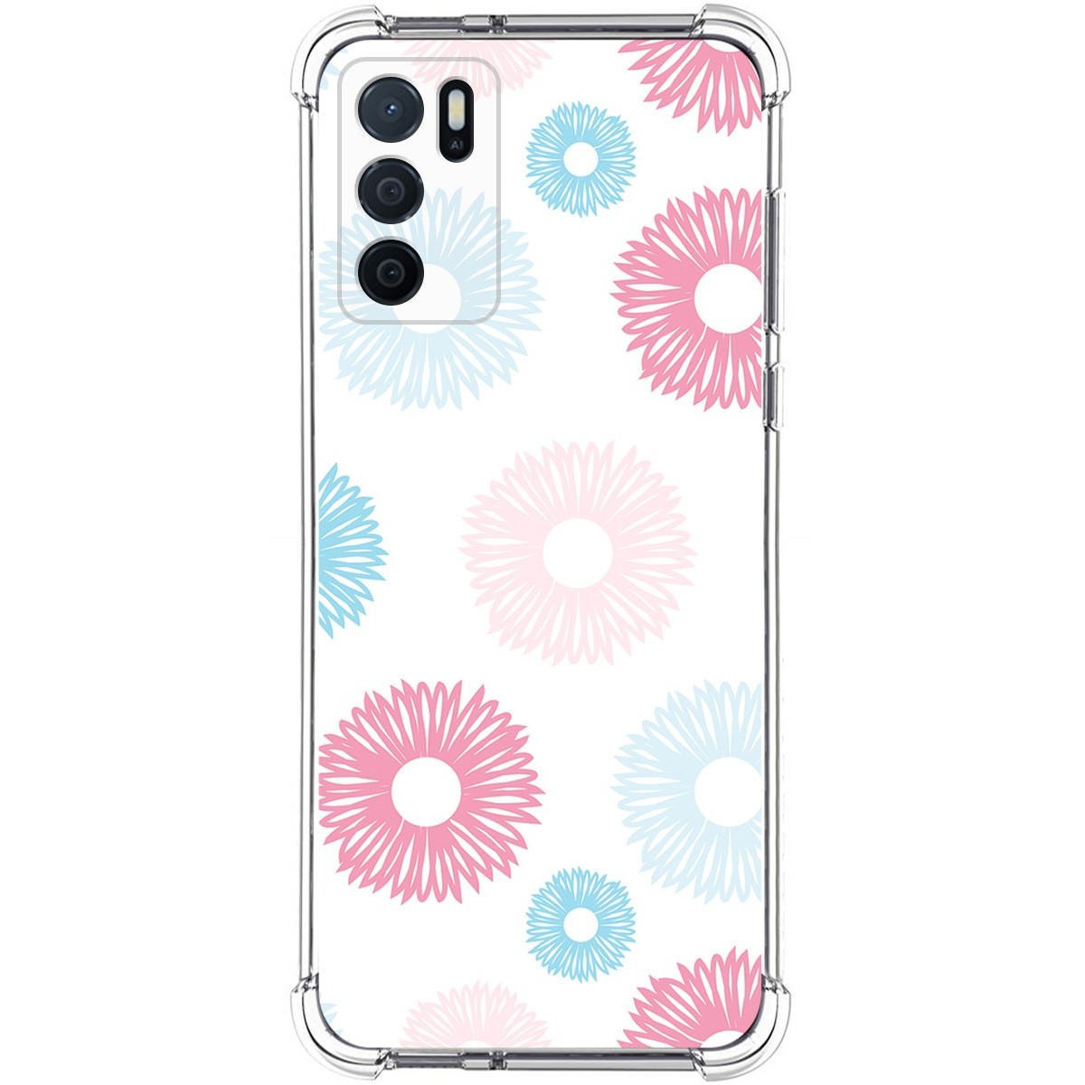 Funda Silicona Antigolpes para Oppo A54s diseño Flores 06 Dibujos