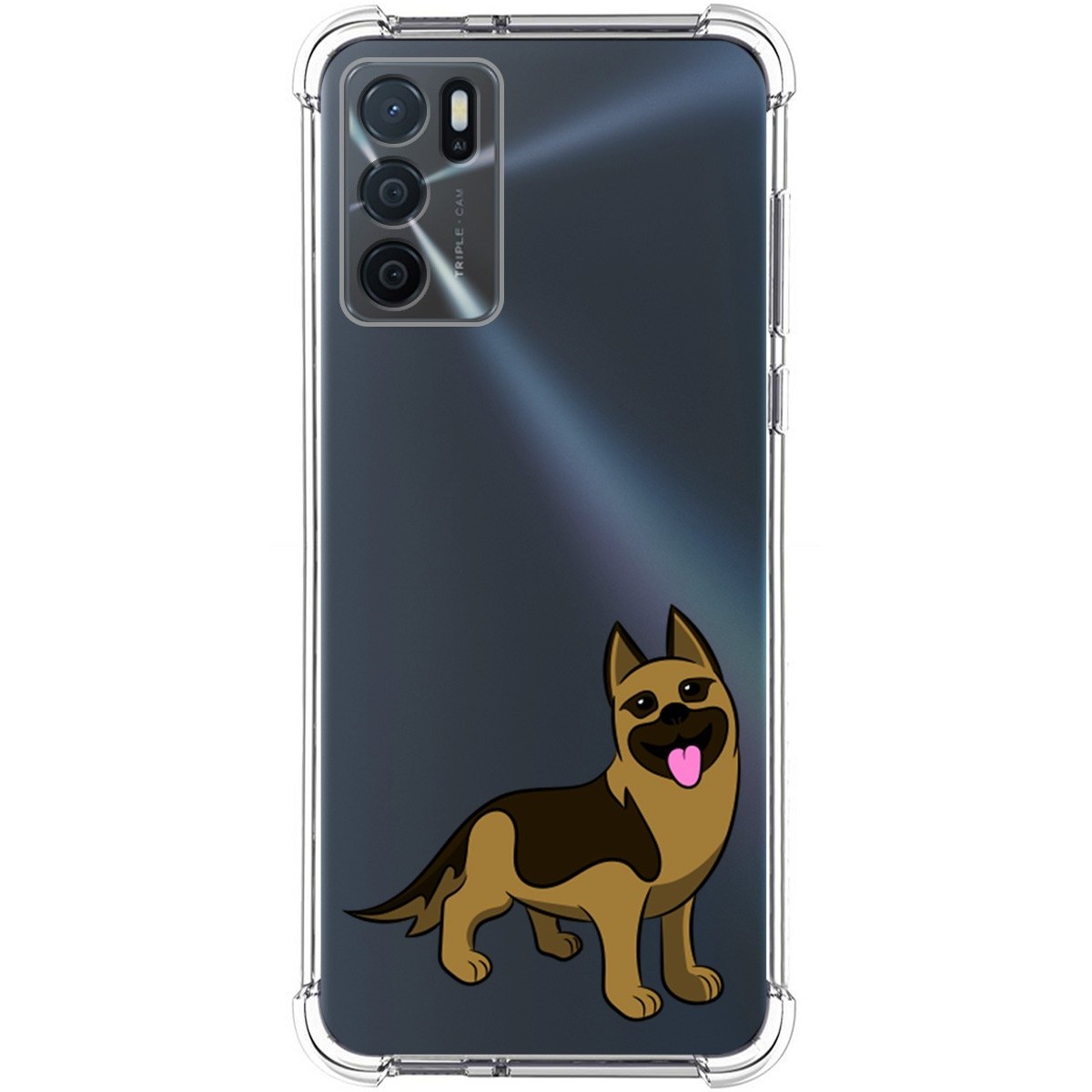 Funda Silicona Antigolpes para Oppo A54s diseño Perros 03 Dibujos