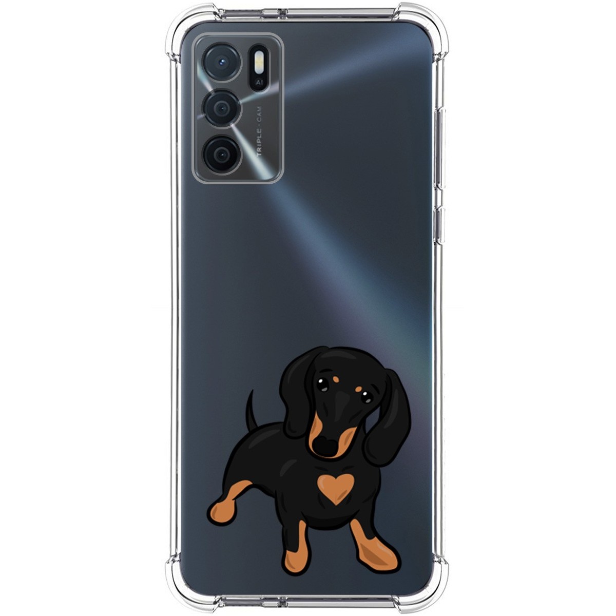 Funda Silicona Antigolpes para Oppo A54s diseño Perros 04 Dibujos