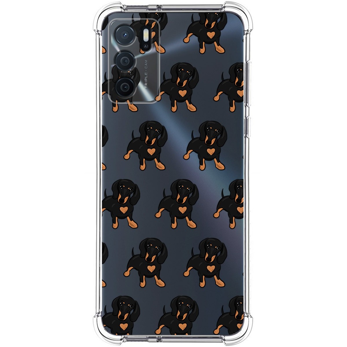 Funda Silicona Antigolpes para Oppo A54s diseño Perros 10 Dibujos