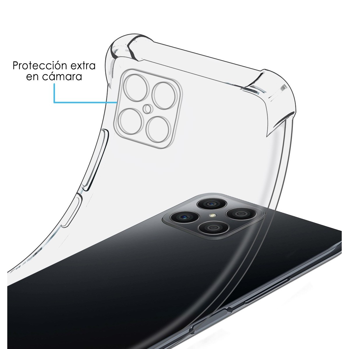 Funda Silicona Antigolpes Transparente para Huawei Honor X8