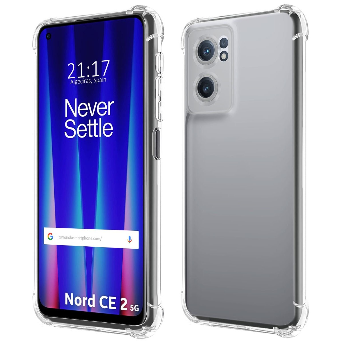 Funda Silicona Antigolpes Transparente para Oneplus Nord CE 2 5G