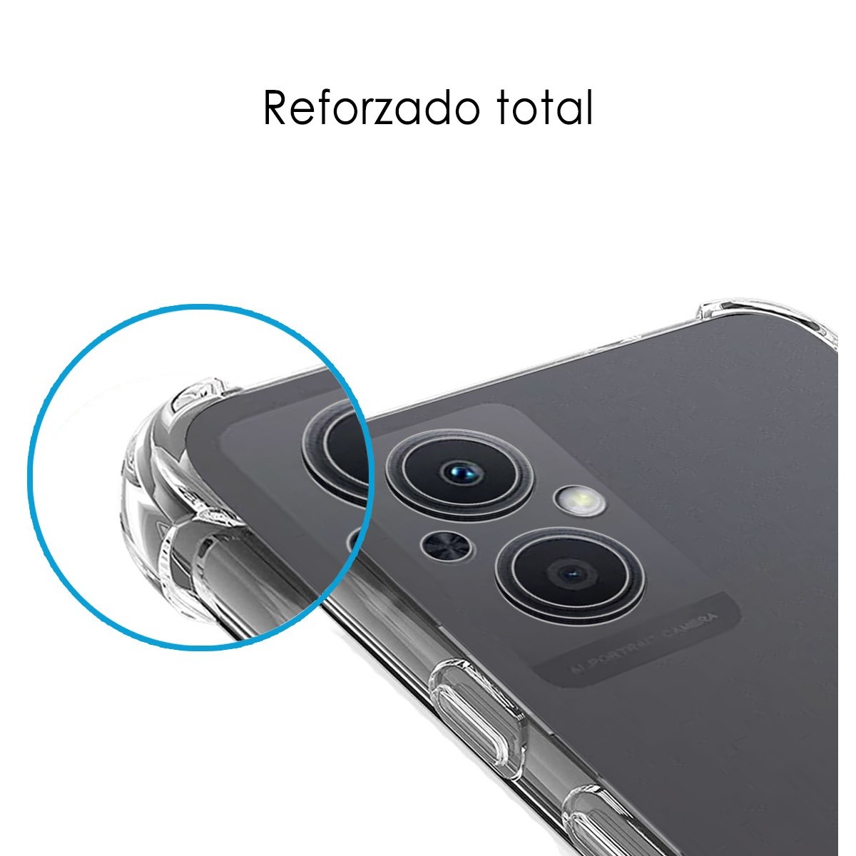 Funda Silicona Antigolpes Transparente para Oppo A96 5G