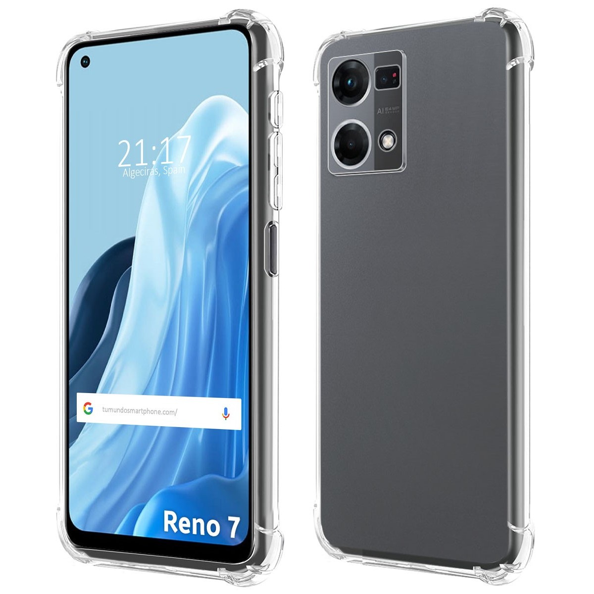 Funda Silicona Antigolpes Transparente para Oppo Reno 7 4G
