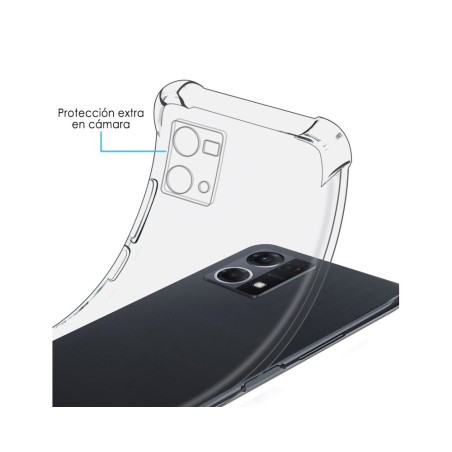 Funda Silicona Antigolpes Transparente para Oppo Reno 7 4G