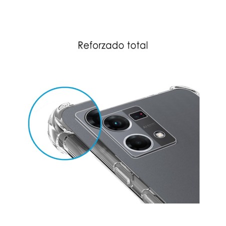 Funda Silicona Antigolpes Transparente para Oppo Reno 7 4G