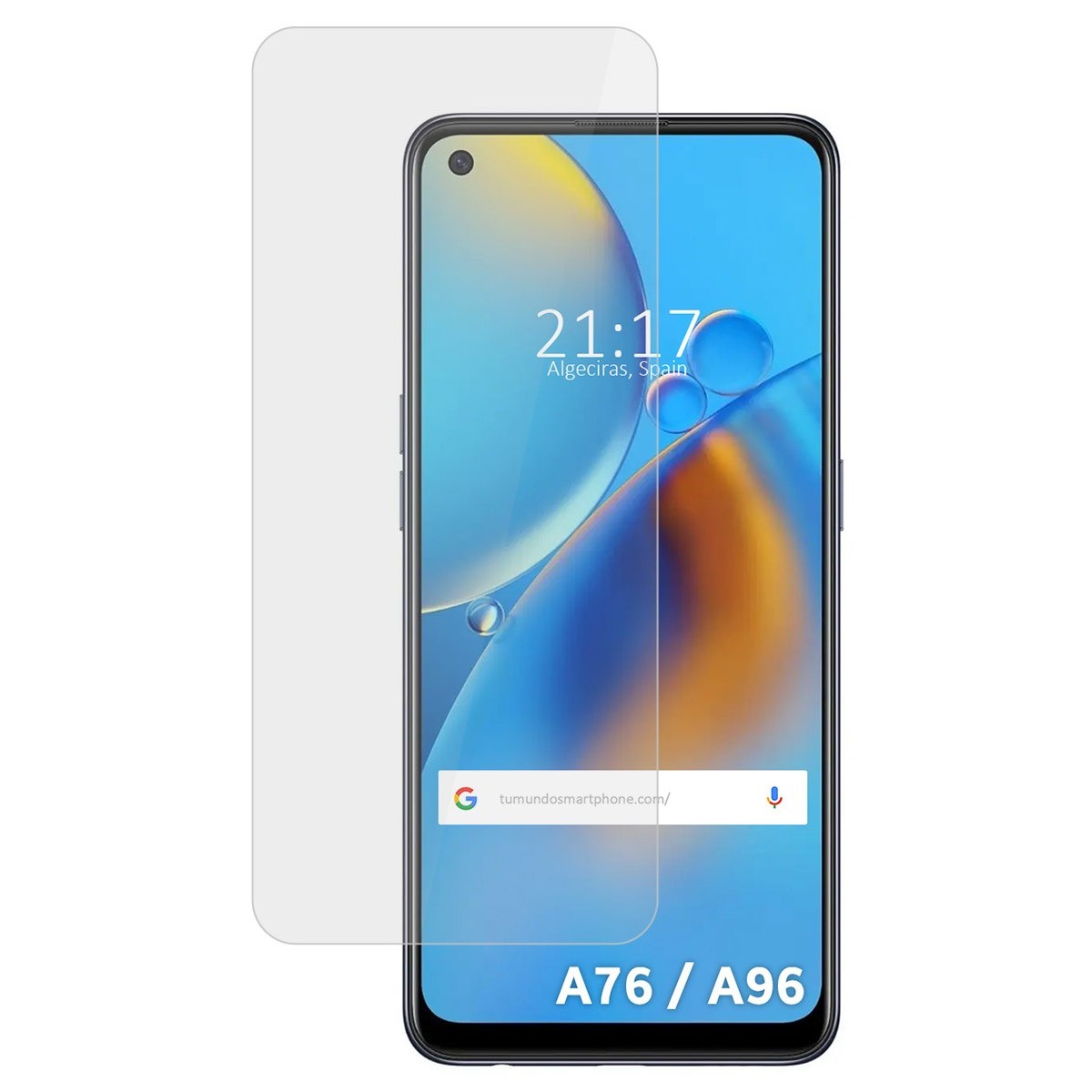 Protector Cristal Templado para Oppo A76 / A96 Vidrio