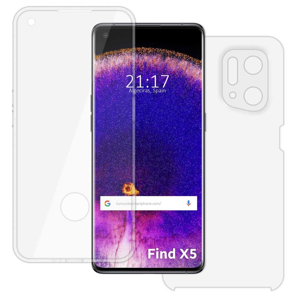 Funda Doble Transparente Pc + Tpu Full Body 360 para Oppo Find X5 5G