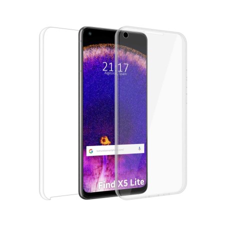 Funda Doble Transparente Pc + Tpu Full Body 360 para Oppo Find X5 Lite 5G