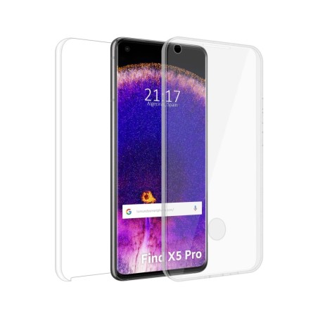 Funda Doble Transparente Pc + Tpu Full Body 360 para Oppo Find X5 Pro 5G