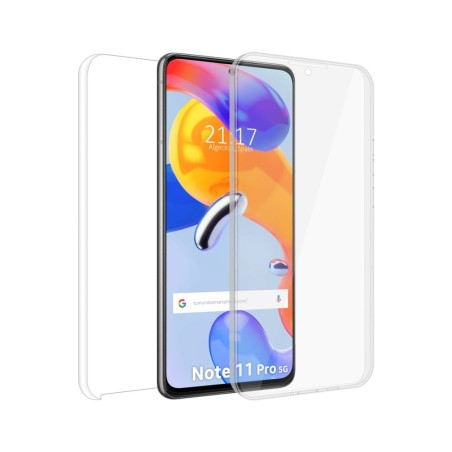 Funda Doble Transparente Pc + Tpu Full Body 360 para Xiaomi Redmi Note 11 Pro / 11 Pro 5G