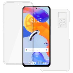 Funda Doble Transparente Pc + Tpu Full Body 360 para Xiaomi Redmi Note 11 Pro / 11 Pro 5G 2