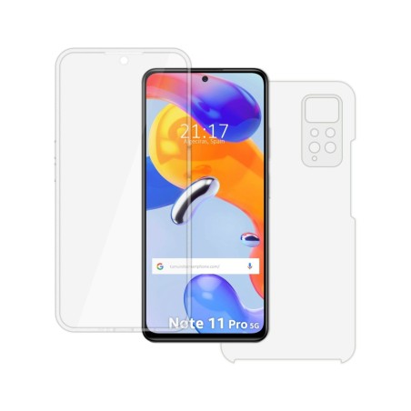 Funda Doble Transparente Pc + Tpu Full Body 360 para Xiaomi Redmi Note 11 Pro / 11 Pro 5G