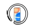 Funda Colgante Transparente para Huawei Honor X8 con Cordon Negro