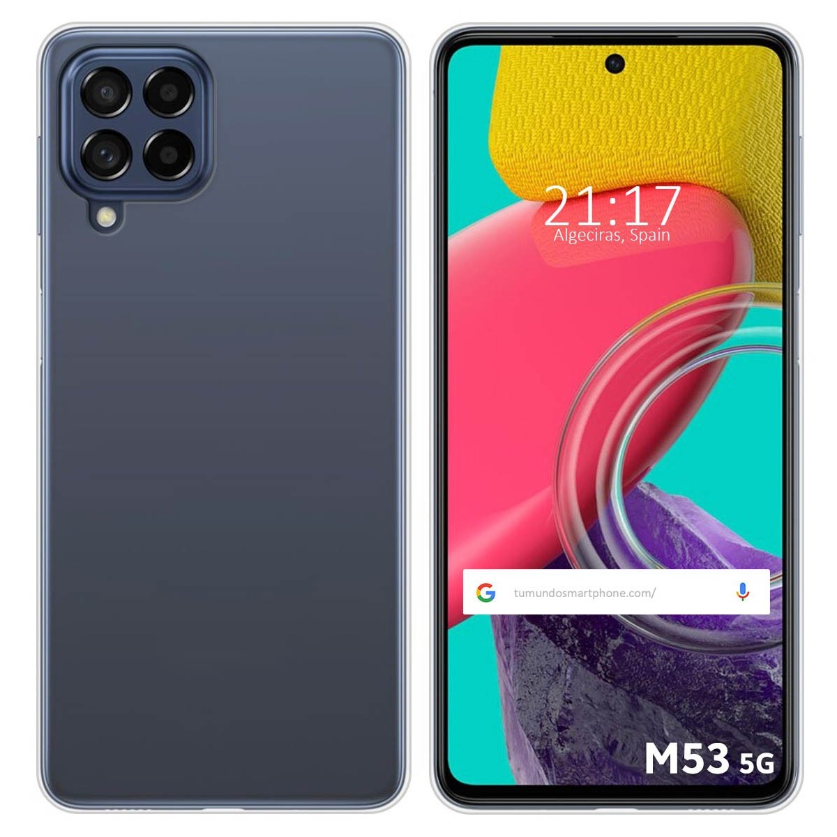 Funda Silicona Gel TPU Transparente para Samsung Galaxy M53 5G