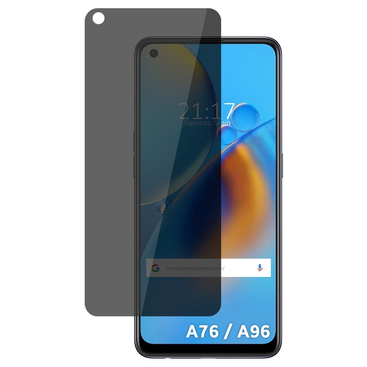 Protector Pantalla Hidrogel Privacidad Antiespías para Oppo A76 / A96