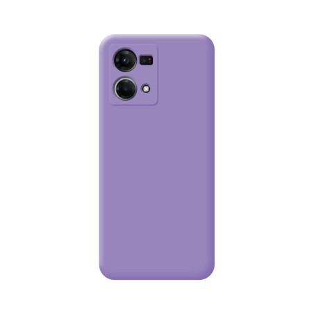 Funda Silicona Líquida Ultra Suave para Oppo Reno 7 4G color Morada