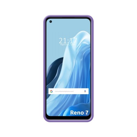 Funda Silicona Líquida Ultra Suave para Oppo Reno 7 4G color Morada