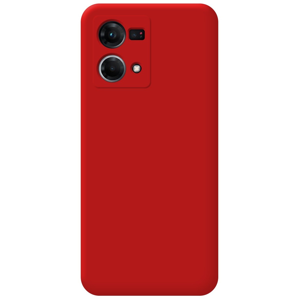 Funda Silicona Líquida Ultra Suave para Oppo Reno 7 4G color Roja