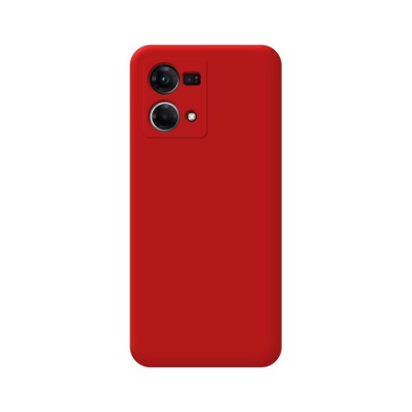 Funda Silicona Líquida Ultra Suave para Oppo Reno 7 4G color Roja