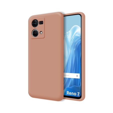Funda Silicona Líquida Ultra Suave para Oppo Reno 7 4G color Rosa
