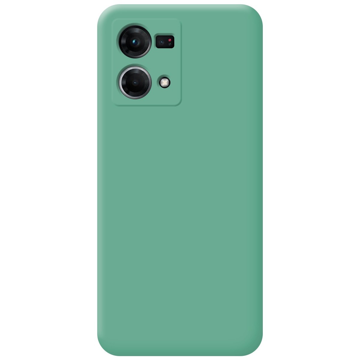 Funda Silicona Líquida Ultra Suave para Oppo Reno 7 4G color Verde