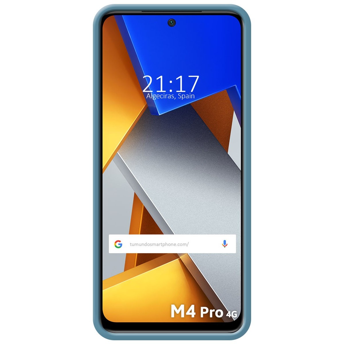 Funda Silicona Líquida Ultra Suave para Xiaomi POCO M4 Pro 4G color Azul