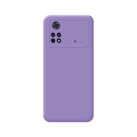 Funda Silicona Líquida Ultra Suave para Xiaomi POCO M4 Pro 4G color Morada