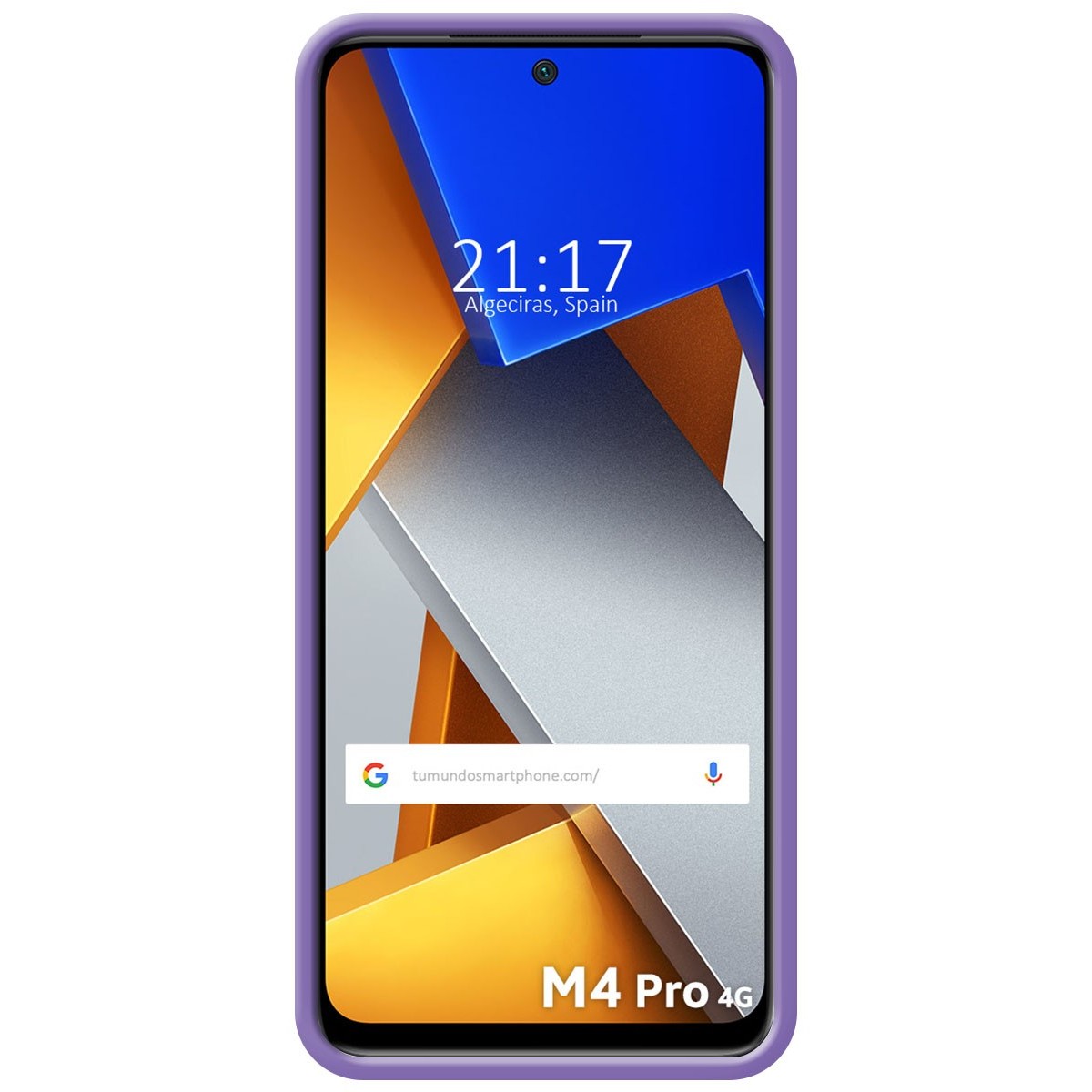 Funda Silicona Líquida Ultra Suave para Xiaomi POCO M4 Pro 4G color Morada