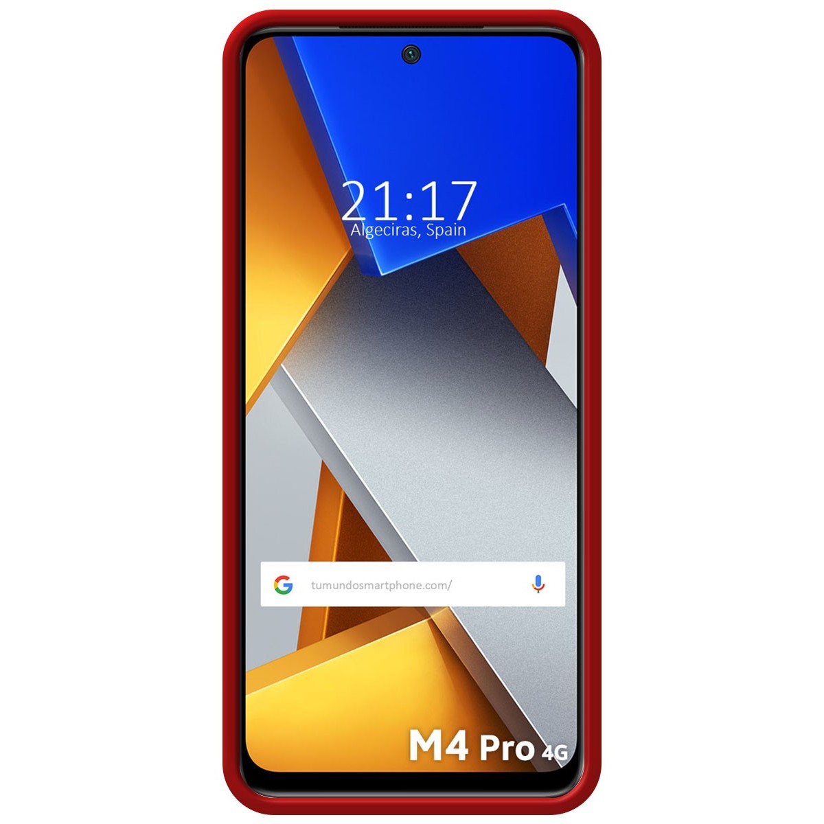 Funda Silicona Líquida Ultra Suave para Xiaomi POCO M4 Pro 4G color Roja