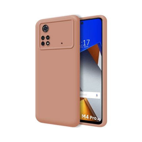 Funda Silicona Líquida Ultra Suave para Xiaomi POCO M4 Pro 4G color Rosa