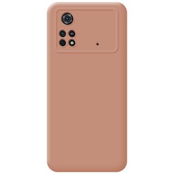 Funda Silicona Líquida Ultra Suave para Xiaomi POCO M4 Pro 4G color Rosa 2
