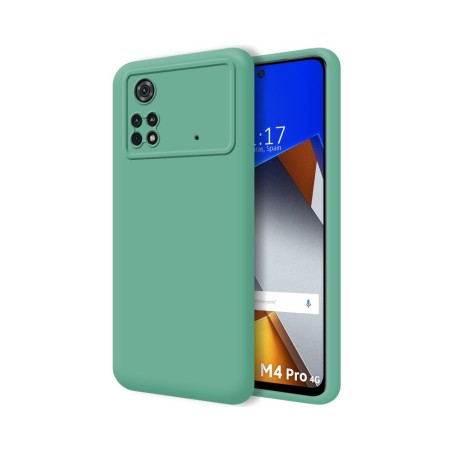 Funda Silicona Líquida Ultra Suave para Xiaomi POCO M4 Pro 4G color Verde