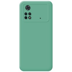 Funda Silicona Líquida Ultra Suave para Xiaomi POCO M4 Pro 4G color Verde 2