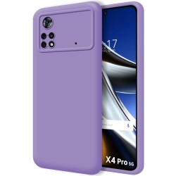 Funda Silicona Líquida Ultra Suave para Xiaomi POCO X4 Pro 5G color Morada