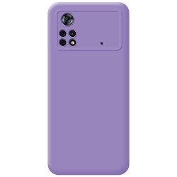Funda Silicona Líquida Ultra Suave para Xiaomi POCO X4 Pro 5G color Morada 2