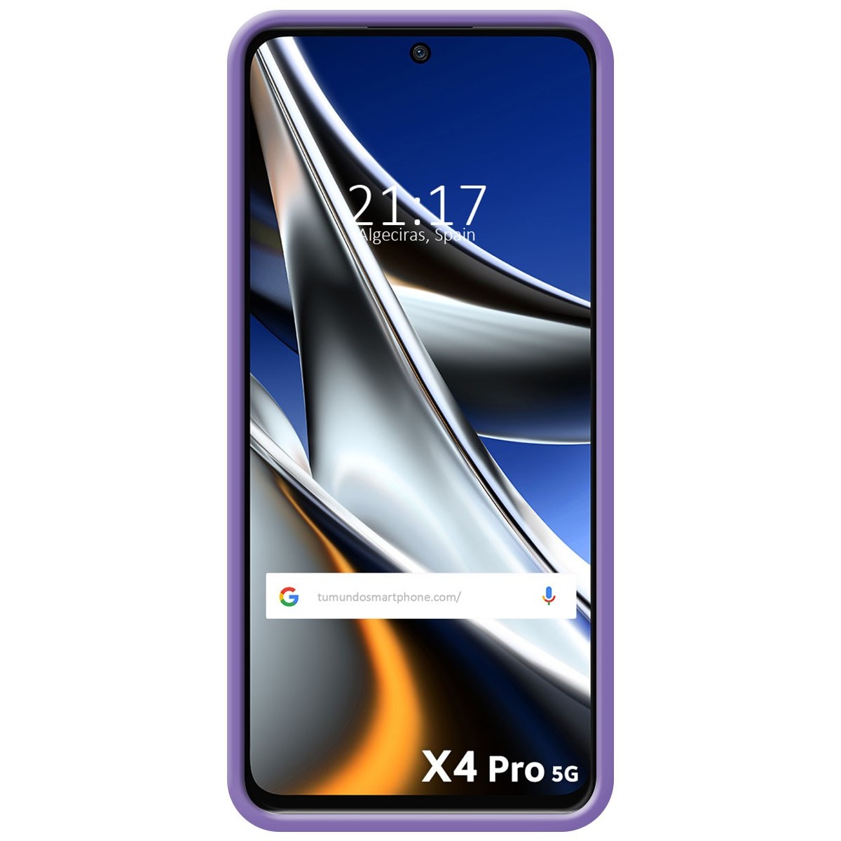Funda Silicona Líquida Ultra Suave para Xiaomi POCO X4 Pro 5G color Morada