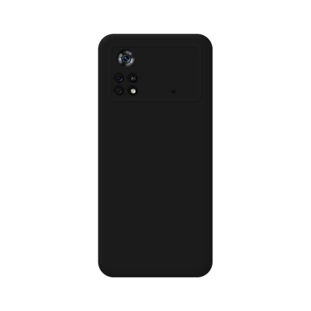 Funda Silicona Líquida Ultra Suave para Xiaomi POCO X4 Pro 5G color Negra