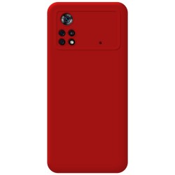 Funda Silicona Líquida Ultra Suave para Xiaomi POCO X4 Pro 5G color Roja 2