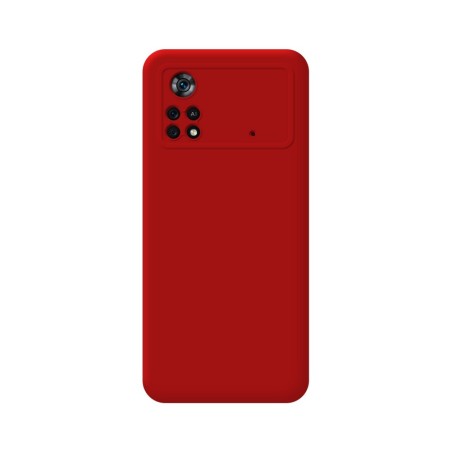 Funda Silicona Líquida Ultra Suave para Xiaomi POCO X4 Pro 5G color Roja