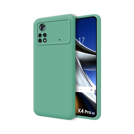 Funda Silicona Líquida Ultra Suave para Xiaomi POCO X4 Pro 5G color Verde
