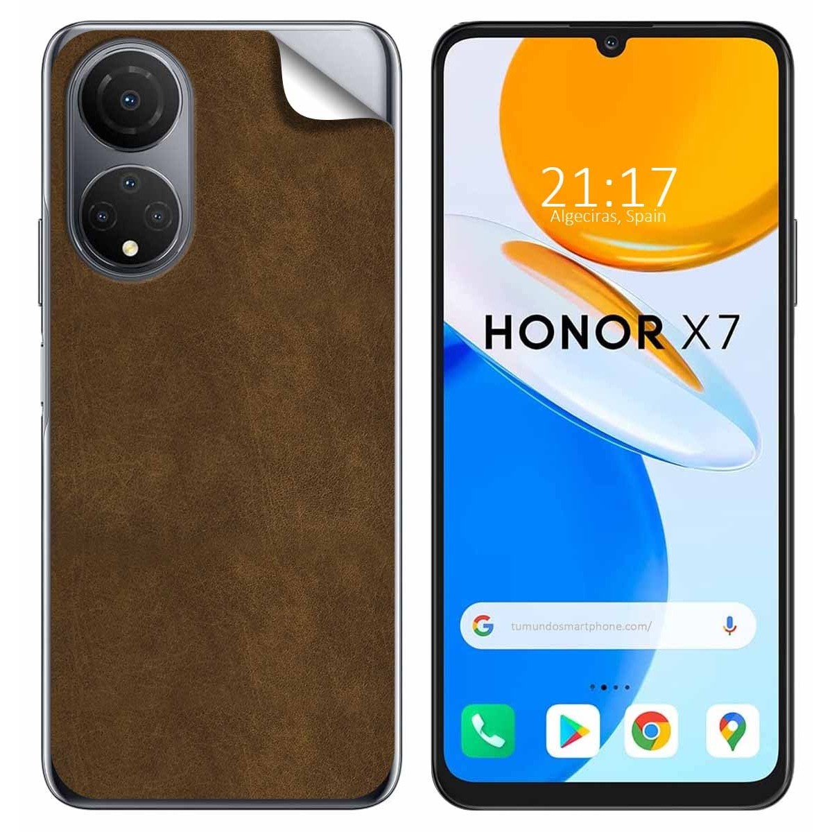 Pegatina Vinilo Autoadhesiva Textura Piel para Huawei Honor X7
