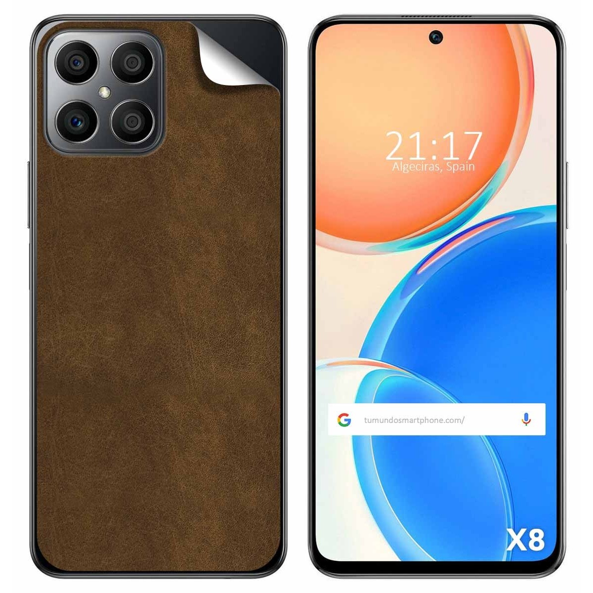 Pegatina Vinilo Autoadhesiva Textura Piel para Huawei Honor X8
