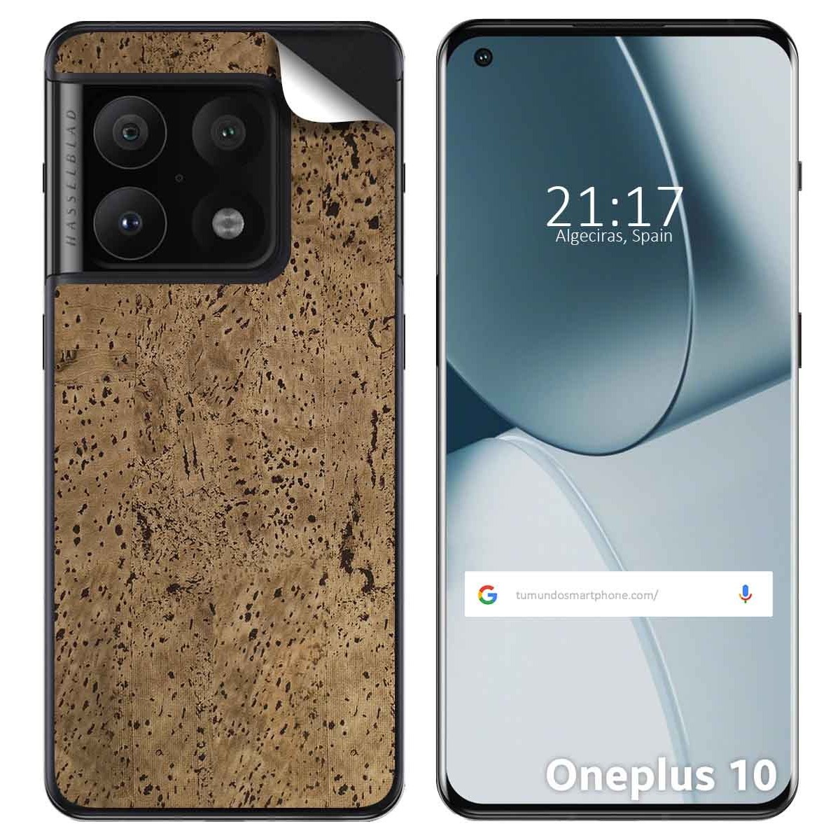 Pegatina Vinilo Autoadhesiva Textura Corcho para OnePlus 10 Pro 5G