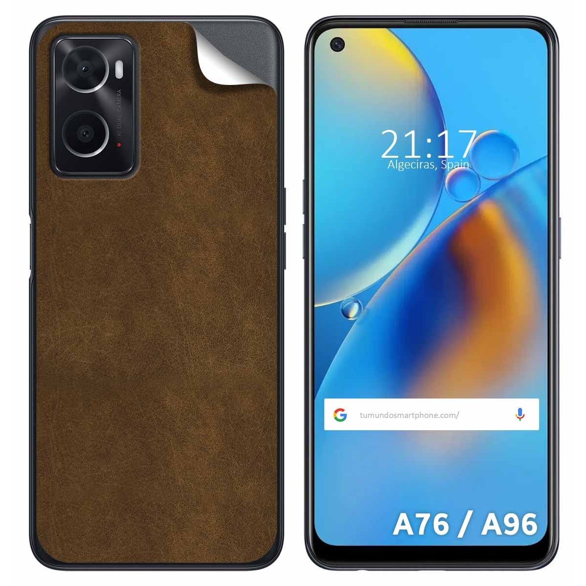 Pegatina Vinilo Autoadhesiva Textura Piel para Oppo A76 / A96