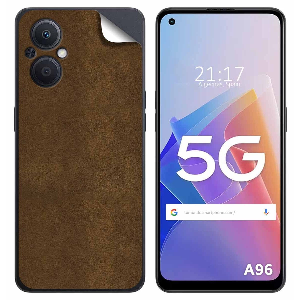 Pegatina Vinilo Autoadhesiva Textura Piel para Oppo A96 5G