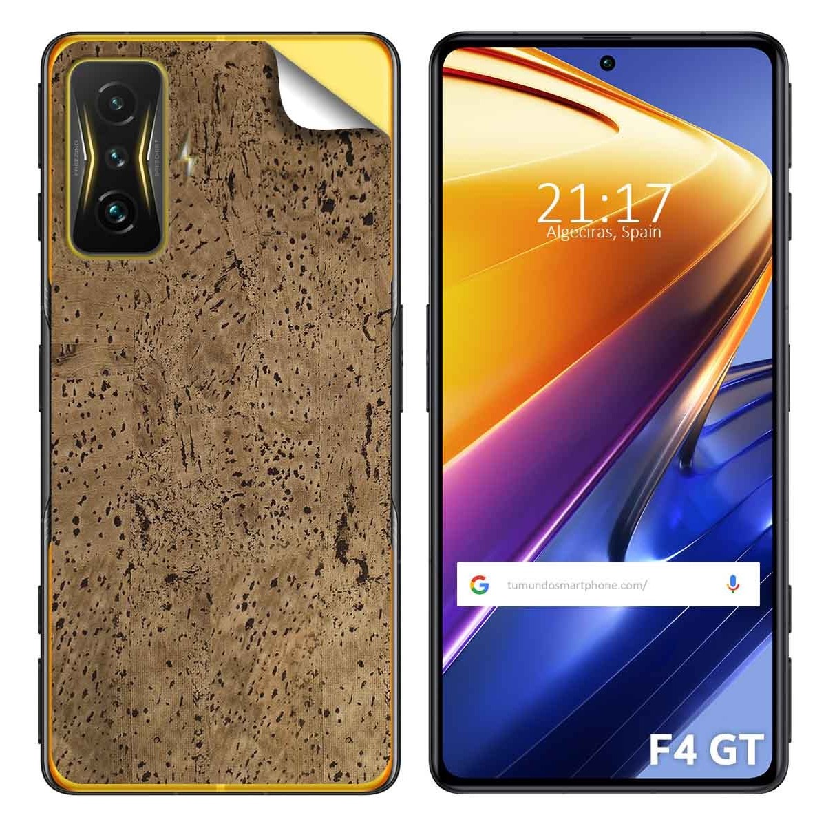 Pegatina Vinilo Autoadhesiva Textura Corcho para Xiaomi Poco F4 GT 5G